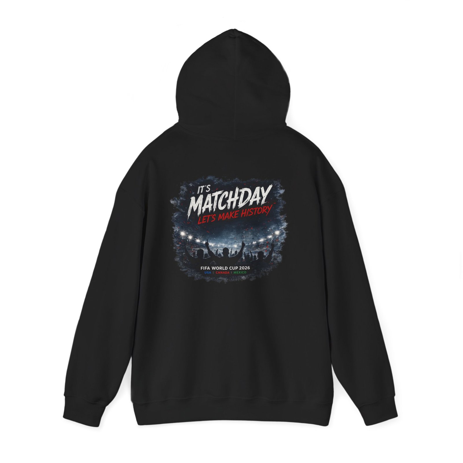 matchday soccer unisex hoodie – "it's matchday, let's make history" world cup fan pullover