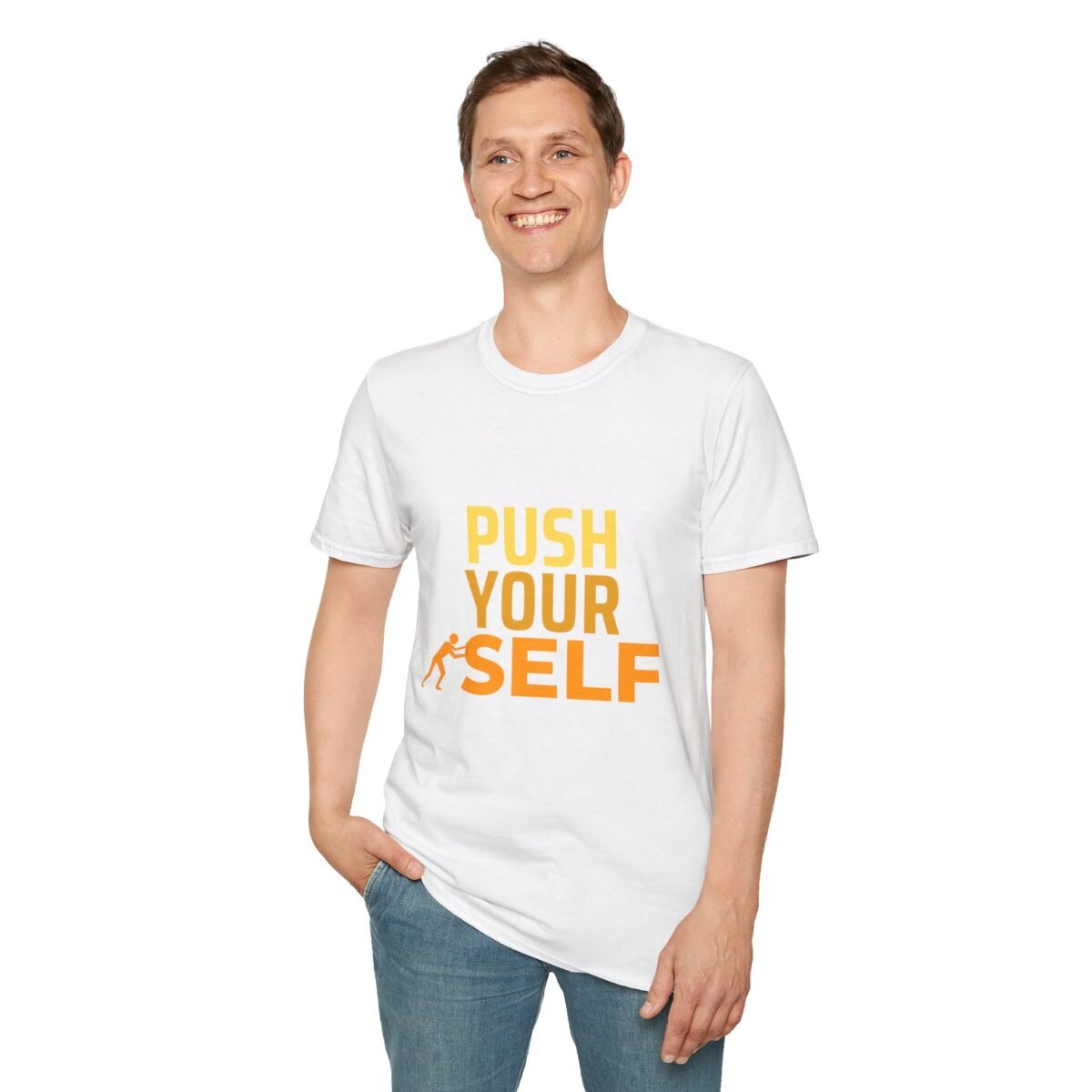 push your self unisex t shirt — motivational fitness tee