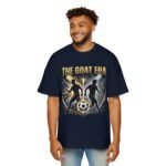 the goat era soccer tee — men’s oversized football t‑shirt