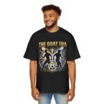 the goat era soccer tee — men’s oversized football t‑shirt
