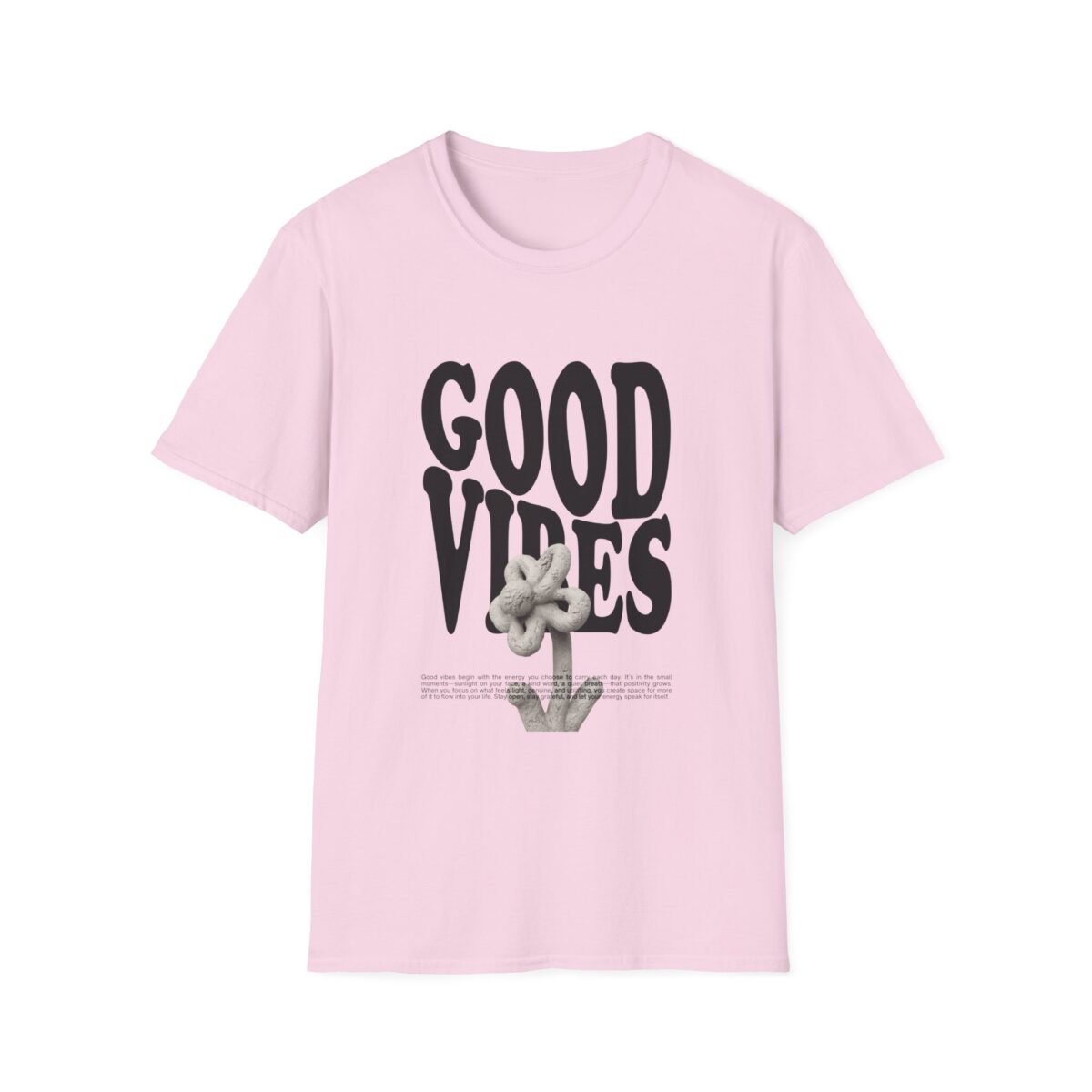 good vibes unisex t shirt — retro bold text graphic tee