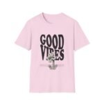 good vibes unisex t shirt — retro bold text graphic tee