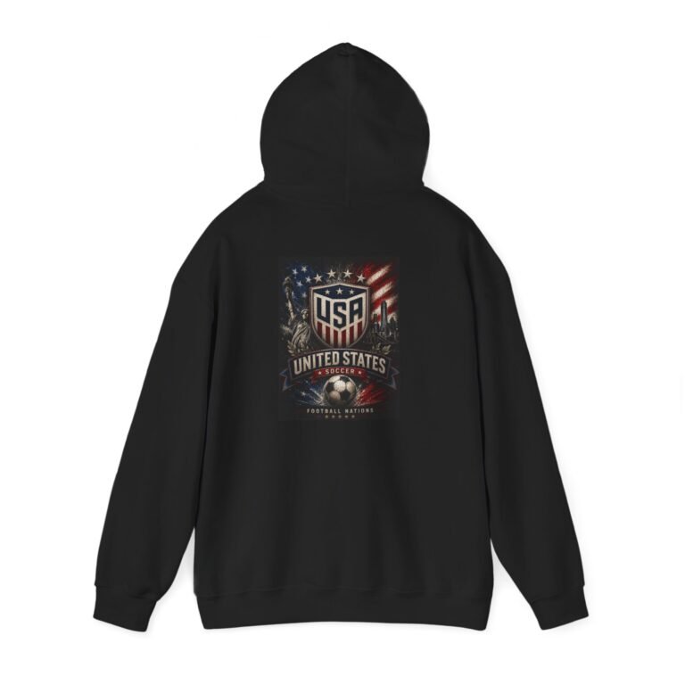 usa soccer unisex hoodie — united states soccer team flag emblem hoodie