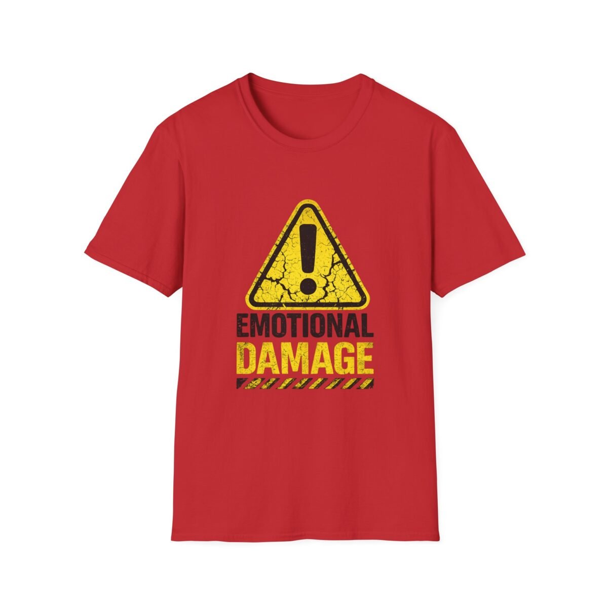 emotional damage unisex t shirt — warning sign graphic tee
