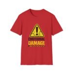 emotional damage unisex t shirt — warning sign graphic tee