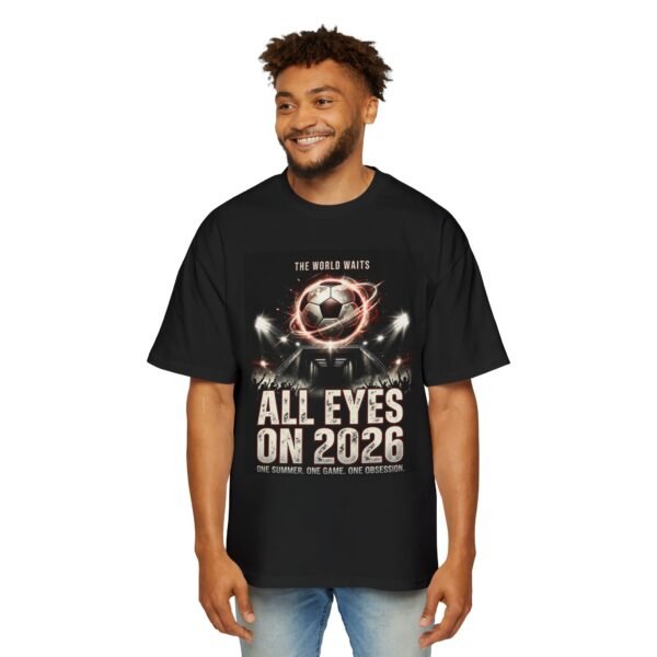 soccer world cup 2026 tee — "all eyes on 2026" men's graphic oversized t shirt