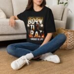 cricket unisex t shirt — "born to bat" graphic tee (cricket is life)