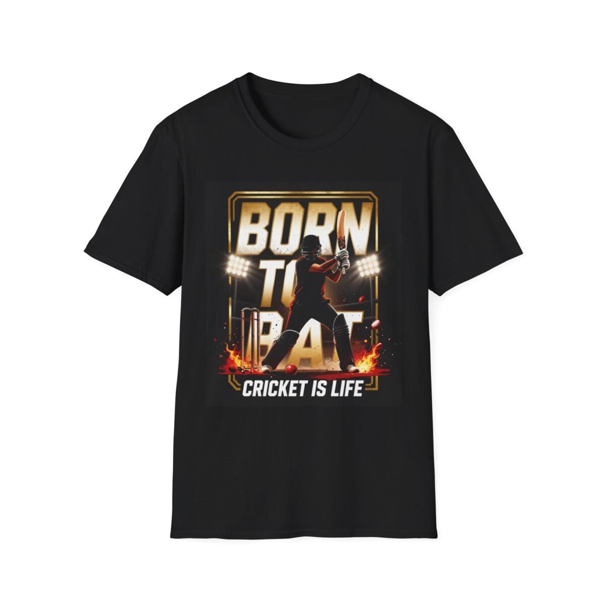 cricket unisex t shirt — "born to bat" graphic tee (cricket is life)