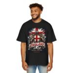 england football nation graphic tee — st. george cross soccer fan men's oversized shirt