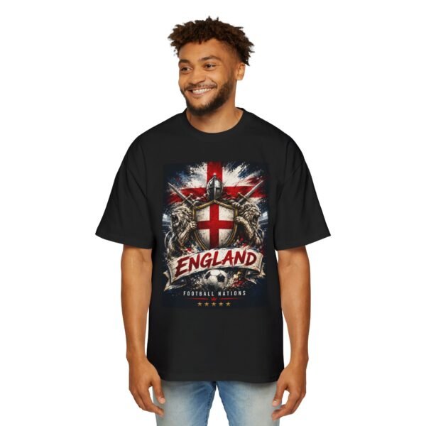 england football nation graphic tee — st. george cross soccer fan men's oversized shirt