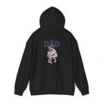 Dad Hug Men's Hoodie – Heartwarming Father & Child Graphic - Image 2