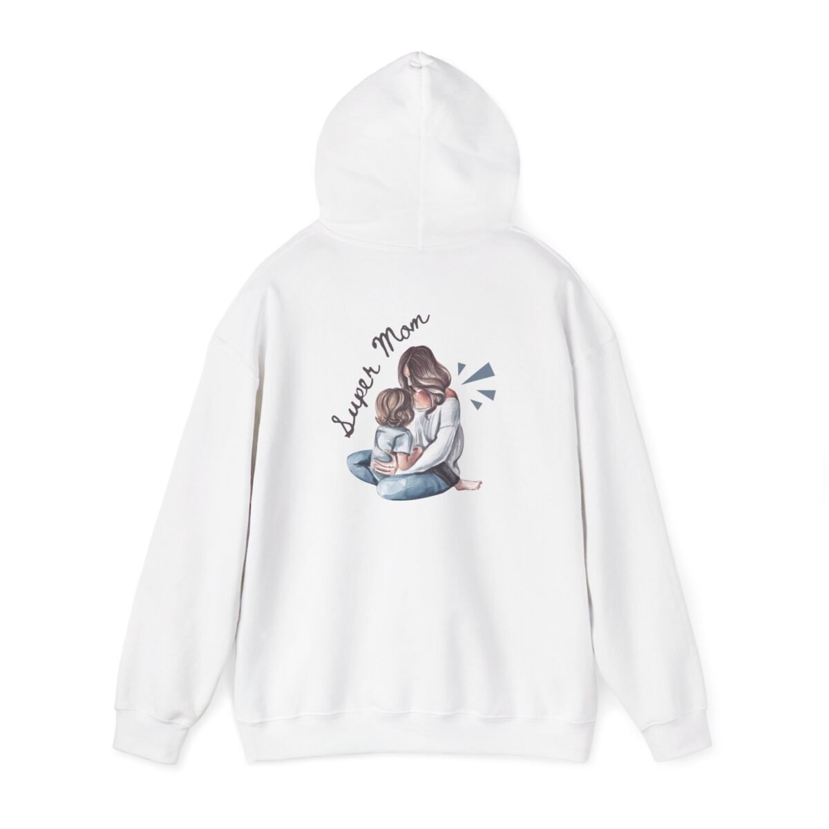 Love You Mom Women Hoodie – Mother & Baby Graphic Hoodie - Image 2