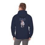 Dad Hug Men's Hoodie – Heartwarming Father & Child Graphic - Image 5