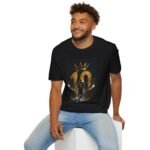 Number 10 Messi King Unisex T-Shirt – Crown Graphic - Image 2