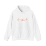Coffee Heartbeat Unisex Hoodie – Minimalist Coffee Graphic - Image 10