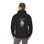 Dad Hug Men's Hoodie – Heartwarming Father & Child Graphic - Image 3