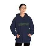Hustle Unisex Hoodie – Neon Graphic - Image 5