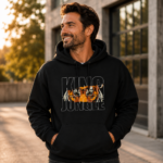 King of the Jungle Men Hoodie – Fierce Tiger Graphic