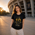 Number 10 Messi King Unisex T-Shirt – Crown Graphic