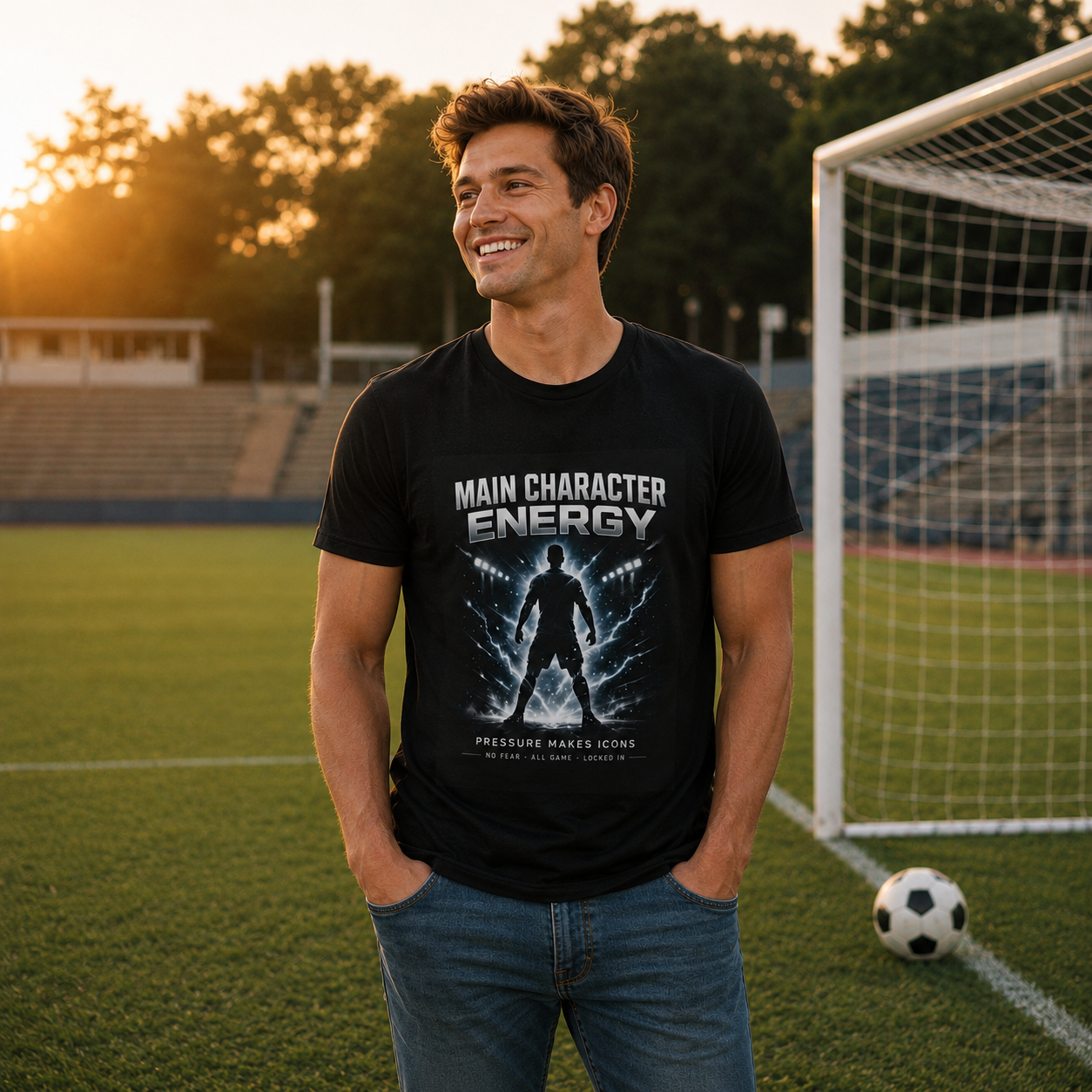 20260805201255-1f1910a0-ba92-6b14-849a-deb9b4d4834a.png Main Character Energy Unisex T-Shirt - Image 1
