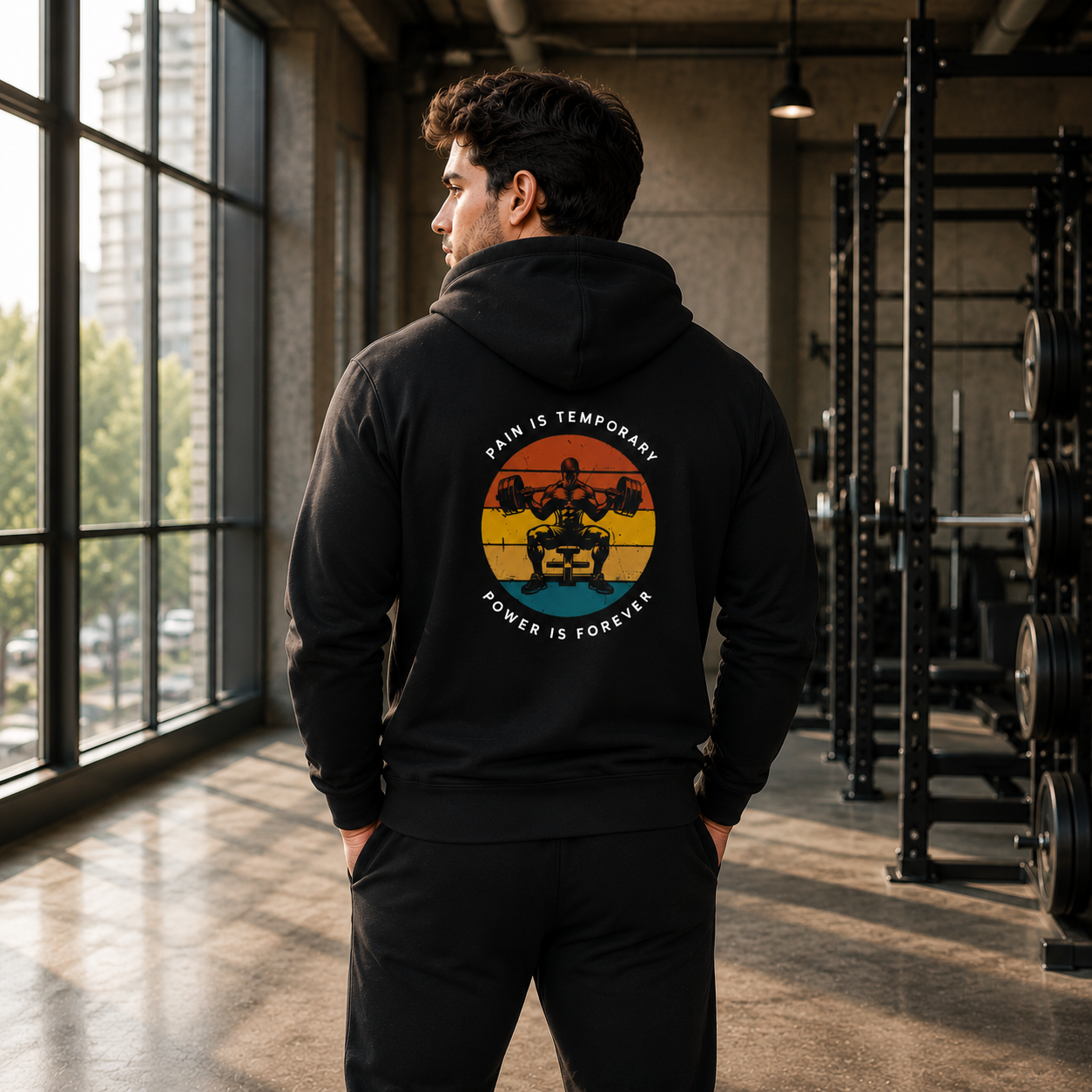 20260805201657-1f1910a9-bc60-6e42-9515-ee54027dbaf0.png Pain Is Temporary, Power Is Forever Unisex Hoodie - Image 1