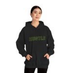 Hustle Unisex Hoodie – Neon Graphic - Image 2