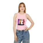 Yoga Connects Women's Racer Crop Tank – Mind Body Soul Graphic - Image 5