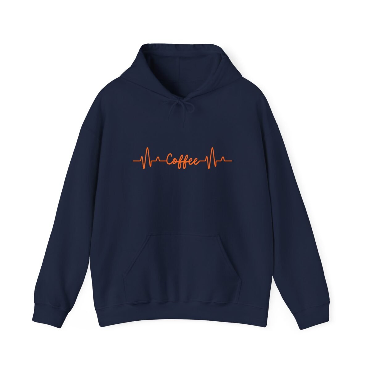 Coffee Heartbeat Unisex Hoodie – Minimalist Coffee Graphic - Image 7