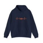 Coffee Heartbeat Unisex Hoodie – Minimalist Coffee Graphic - Image 7